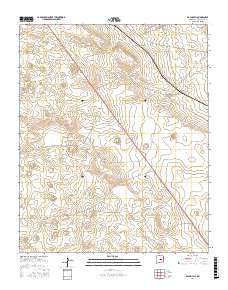 Gacho Hill New Mexico Current topographic map, 1:24000 scale, 7.5 X 7.5 Minute, Year 2017