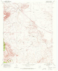 Gallegos New Mexico Historical topographic map, 1:24000 scale, 7.5 X 7.5 Minute, Year 1969