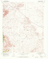 Gallegos New Mexico Historical topographic map, 1:24000 scale, 7.5 X 7.5 Minute, Year 1969