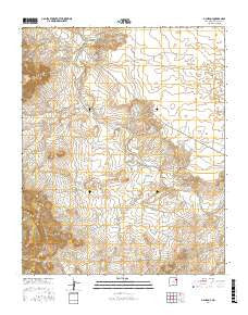 Gallegos New Mexico Current topographic map, 1:24000 scale, 7.5 X 7.5 Minute, Year 2017