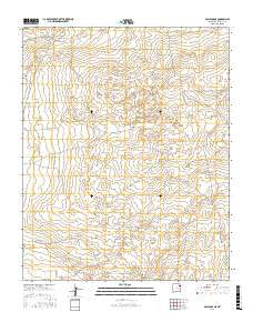 Gallegos NE New Mexico Current topographic map, 1:24000 scale, 7.5 X 7.5 Minute, Year 2017