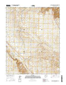 Gallegos Trading Post New Mexico Current topographic map, 1:24000 scale, 7.5 X 7.5 Minute, Year 2017