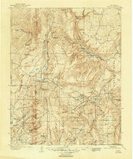 Gallina New Mexico Historical topographic map, 1:125000 scale, 30 X 30 Minute, Year 1909