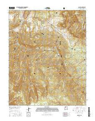 Gallina New Mexico Current topographic map, 1:24000 scale, 7.5 X 7.5 Minute, Year 2017