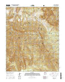 Gallina New Mexico Current topographic map, 1:24000 scale, 7.5 X 7.5 Minute, Year 2017