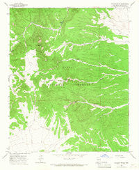 Gallinas Peak New Mexico Historical topographic map, 1:24000 scale, 7.5 X 7.5 Minute, Year 1964