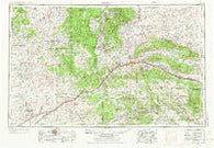 Gallup New Mexico Historical topographic map, 1:250000 scale, 1 X 2 Degree, Year 1954