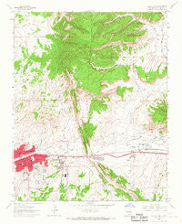 Gallup East New Mexico Historical topographic map, 1:24000 scale, 7.5 X 7.5 Minute, Year 1963
