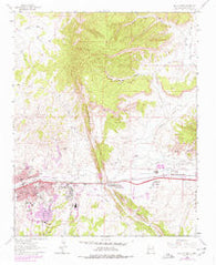 Gallup East New Mexico Historical topographic map, 1:24000 scale, 7.5 X 7.5 Minute, Year 1963