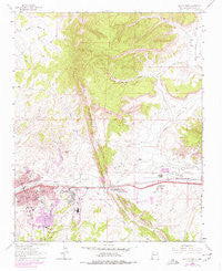 Gallup East New Mexico Historical topographic map, 1:24000 scale, 7.5 X 7.5 Minute, Year 1963