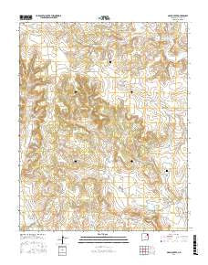 Garcia Creek New Mexico Current topographic map, 1:24000 scale, 7.5 X 7.5 Minute, Year 2017