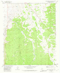 Garden Spring Canyon New Mexico Historical topographic map, 1:24000 scale, 7.5 X 7.5 Minute, Year 1982