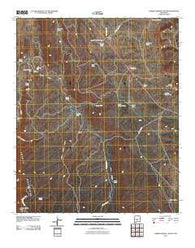 Garden Spring Canyon New Mexico Historical topographic map, 1:24000 scale, 7.5 X 7.5 Minute, Year 2010