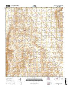 Garden Spring Canyon New Mexico Current topographic map, 1:24000 scale, 7.5 X 7.5 Minute, Year 2017