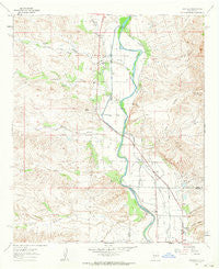 Garfield New Mexico Historical topographic map, 1:24000 scale, 7.5 X 7.5 Minute, Year 1961