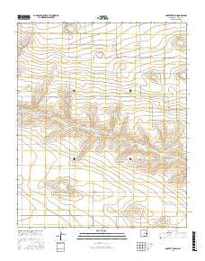 Garrett Ranch New Mexico Current topographic map, 1:24000 scale, 7.5 X 7.5 Minute, Year 2017