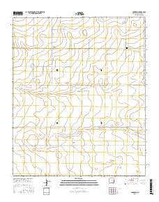 Garrison New Mexico Current topographic map, 1:24000 scale, 7.5 X 7.5 Minute, Year 2017