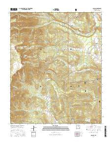 Gascon New Mexico Current topographic map, 1:24000 scale, 7.5 X 7.5 Minute, Year 2017