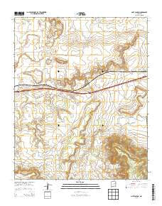 Gate Canyon New Mexico Historical topographic map, 1:24000 scale, 7.5 X 7.5 Minute, Year 2013