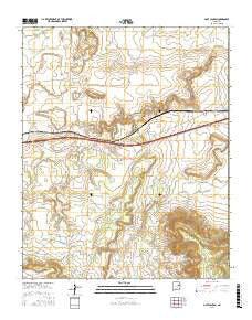 Gate Canyon New Mexico Current topographic map, 1:24000 scale, 7.5 X 7.5 Minute, Year 2017