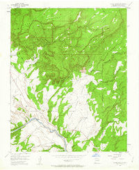 Ghost Ranch New Mexico Historical topographic map, 1:24000 scale, 7.5 X 7.5 Minute, Year 1953