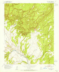 Ghost Ranch New Mexico Historical topographic map, 1:24000 scale, 7.5 X 7.5 Minute, Year 1953