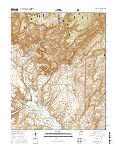 Ghost Ranch New Mexico Current topographic map, 1:24000 scale, 7.5 X 7.5 Minute, Year 2017