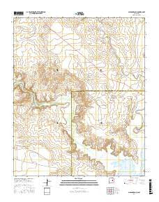Gibbons Ranch New Mexico Current topographic map, 1:24000 scale, 7.5 X 7.5 Minute, Year 2017