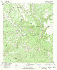 Gila Hot Springs New Mexico Historical topographic map, 1:24000 scale, 7.5 X 7.5 Minute, Year 1965