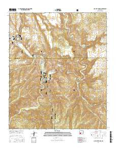 Gila Hot Springs New Mexico Current topographic map, 1:24000 scale, 7.5 X 7.5 Minute, Year 2017