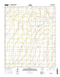 Gladiola New Mexico Current topographic map, 1:24000 scale, 7.5 X 7.5 Minute, Year 2017