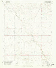 Gladstone New Mexico Historical topographic map, 1:24000 scale, 7.5 X 7.5 Minute, Year 1977