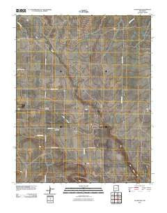 Gladstone New Mexico Historical topographic map, 1:24000 scale, 7.5 X 7.5 Minute, Year 2010