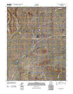 Gladstone NW New Mexico Historical topographic map, 1:24000 scale, 7.5 X 7.5 Minute, Year 2010