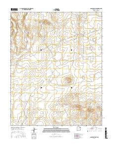 Gladstone NW New Mexico Current topographic map, 1:24000 scale, 7.5 X 7.5 Minute, Year 2017