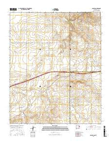 Glenrio New Mexico Current topographic map, 1:24000 scale, 7.5 X 7.5 Minute, Year 2017