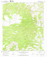 Glenwood New Mexico Historical topographic map, 1:24000 scale, 7.5 X 7.5 Minute, Year 1965