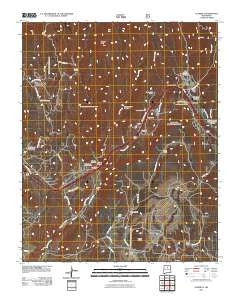 Glorieta New Mexico Historical topographic map, 1:24000 scale, 7.5 X 7.5 Minute, Year 2011