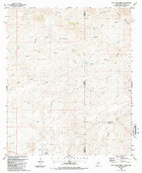 Goat Camp Spring New Mexico Historical topographic map, 1:24000 scale, 7.5 X 7.5 Minute, Year 1986