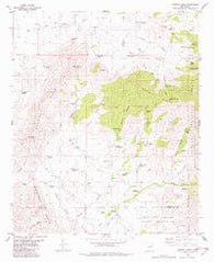Godfrey Peak New Mexico Historical topographic map, 1:24000 scale, 7.5 X 7.5 Minute, Year 1982