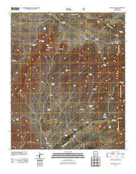 Godfrey Peak New Mexico Historical topographic map, 1:24000 scale, 7.5 X 7.5 Minute, Year 2011
