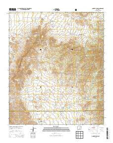 Godfrey Peak New Mexico Current topographic map, 1:24000 scale, 7.5 X 7.5 Minute, Year 2013