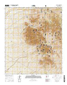 Gold Hill New Mexico Current topographic map, 1:24000 scale, 7.5 X 7.5 Minute, Year 2017