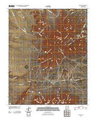 Golden New Mexico Historical topographic map, 1:24000 scale, 7.5 X 7.5 Minute, Year 2010