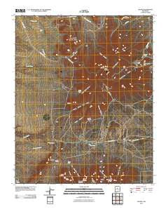 Golden New Mexico Historical topographic map, 1:24000 scale, 7.5 X 7.5 Minute, Year 2010