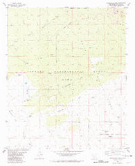 Goldenburg Draw New Mexico Historical topographic map, 1:24000 scale, 7.5 X 7.5 Minute, Year 1981