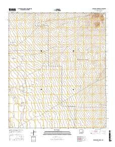 Goldenburg Draw New Mexico Current topographic map, 1:24000 scale, 7.5 X 7.5 Minute, Year 2017