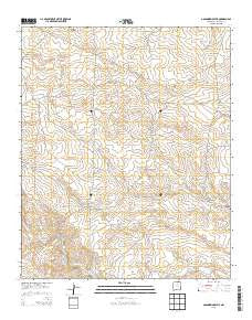 Golondrina Well New Mexico Current topographic map, 1:24000 scale, 7.5 X 7.5 Minute, Year 2013