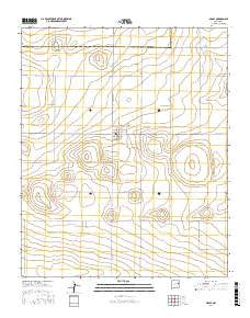 Grady New Mexico Current topographic map, 1:24000 scale, 7.5 X 7.5 Minute, Year 2017