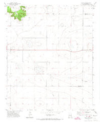 Grady SW New Mexico Historical topographic map, 1:24000 scale, 7.5 X 7.5 Minute, Year 1971